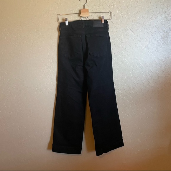 Everlane Black‎ Button Fly Wide Leg Jeans - Picture 4 of 8